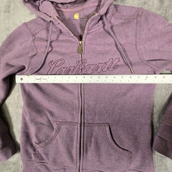 Carhartt Women's Size Medium Clarksburg Full-zip Embroidered Graphic Hoodie - Picture 3 of 11
